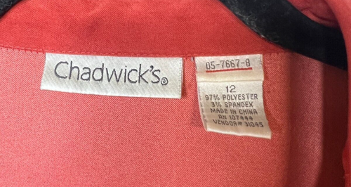 Vestido Chadwick's Vintage Color Calabaza BoHo Estilo Occidental Talla 12 Moda Otoño - Imagen 3 de 7