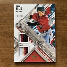 Drew Ellis 2022 Panini Diamond Kings Baseball DK Materials Holo Gold /50