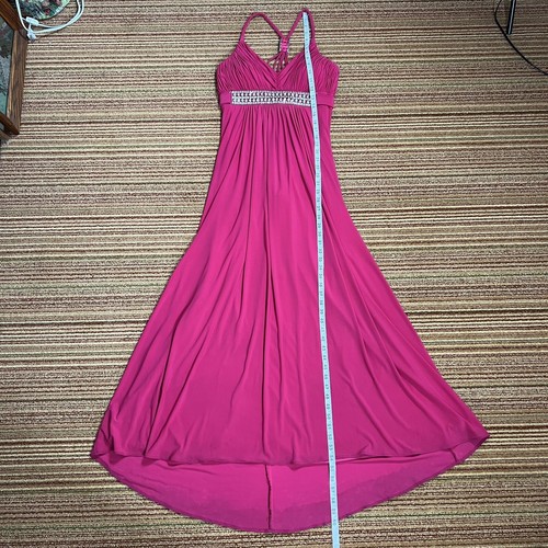 Ignite Evenings by Carol Lin Dress Size 8 Pink Rhinestone Gown Vintage Y2K - Picture 22 of 24