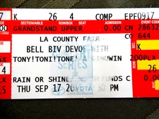 BELL BIV DEVOE Tony and Ginuwin Concert UNUSED Ticket Stub 2015 L.A. COUNTY FAIR