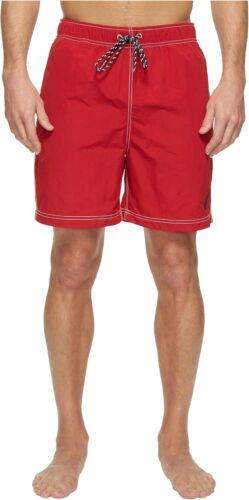 Men's Classic Solid Quick-Dry Swim Trunks with Logo - Picture 2 of 43