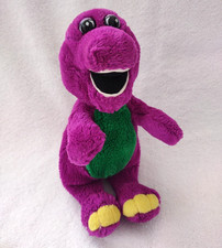 Plush Vintage Barney the Purple Dinosaur 10 1/2" From 1992 Lyons Group