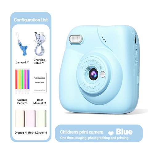 9IMOD 2.0IPS Instant Print Camera 10X Zoom 1080P Video Time Lapse with 32GB Card - Picture 17 of 24