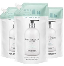Baylis & Harding Jasmine Apple Blossom Hand Wash 1L Refill Pouch Vegan 3x 5.00 per litre