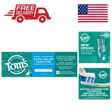 Fluoride-Free Rapid Relief Sensitive Toothpaste, Fresh Mint 4 oz - Natural Care