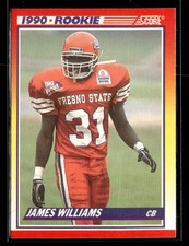 1990 Score James Williams #641 Rookie