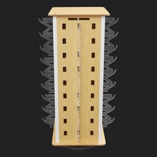 360 Rotating Sunglass Display Rack Square Eyeglass Organizer Holder Freestanding