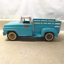 Vintage Tonka Pick Up Truck, Farm Stake Rack, Sheep, Livestock, Powder Blue