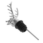  Deer Head Shaped Metal Pour Spouts Bottle Pourers with Tapered Spout Animal