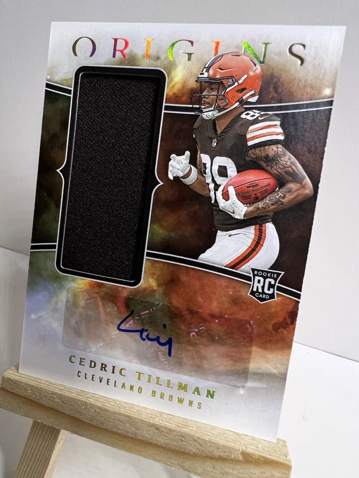 2023 Panini Origins CEDRIC TILLMAN Rookie Jumbo Jersey Autographs RC Browns - Image 3 of 4