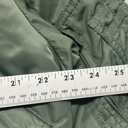 Alpha Industries Inc. Military Jacket Womens Sz L Large Quilted Green - Picture 10 of 14
