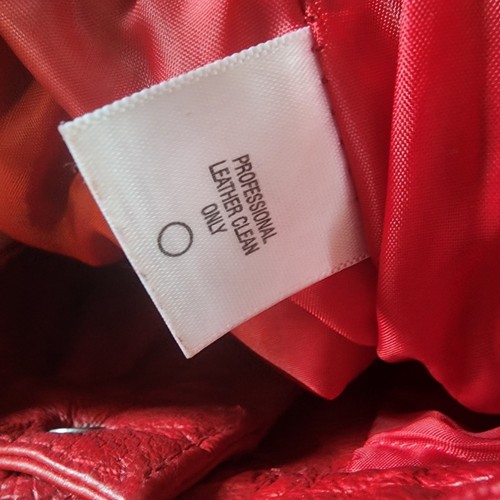 Pantalone Metrostyle donna taglia 14P rosso 100% pelle gamba dritta foderato 5 tasche - Foto 10 di 12