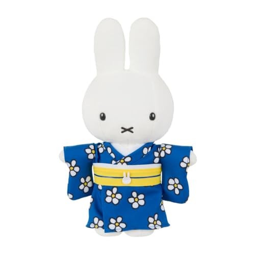 Sekiguchi] Japanesque Miffy Kimono Plush Toy with Floral