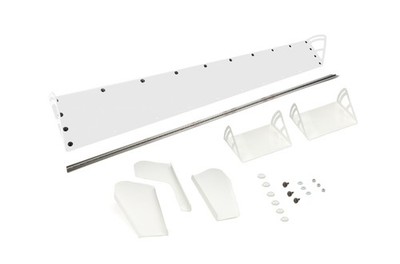 Dominator Race Products Plastic Spoiler 72 x 8 in - Adjustable White for Dirt