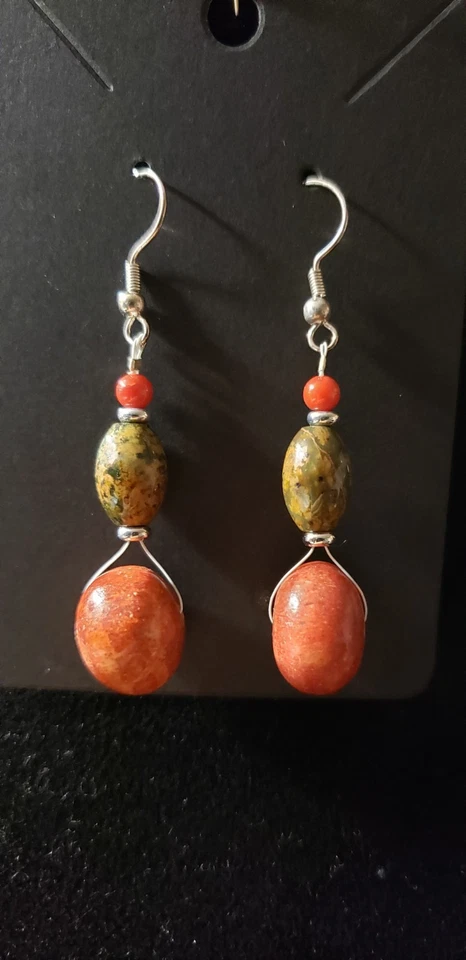 Juego de collar y pendientes de 2" de ágata de 13" JBTB "The Best Catch" Foto 2 de 4