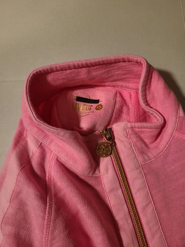 Lilly Pulizter Luxetic Womens Pink Quarter-Zip Sweatshirt XS EUC - Picture 5 of 9