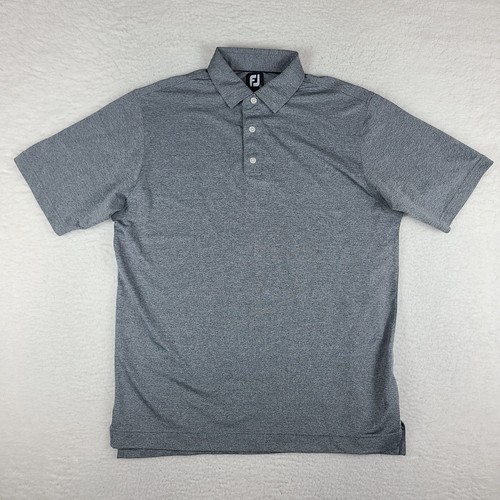 Foot Joy Poloshirt Herren Large grau Performance FJ Golf Kurzarm