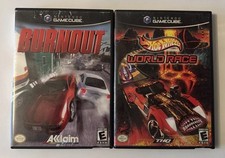 Hot Wheels: World Race/Burnout Lot (Nintendo GameCube) Tested/Working