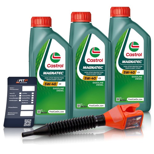 3x 1 L LITER CASTROL MAGNATEC 5W-40 C3 MOTOR-ÖL MOTOREN-ÖL