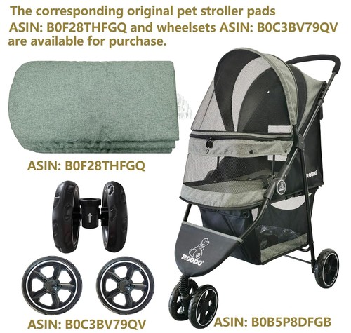 3 Wheel Dog Pet Cat Stroller Best Lightweight Foldable Compact Portable Jogge... - Picture 9 of 10