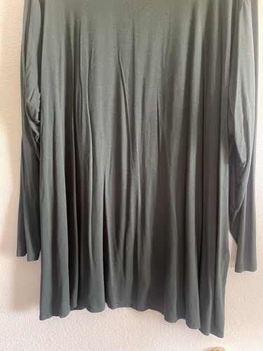 Old Navy Luxe Long Sleeve Basic Tunic Top Women's 3X Green Casual Stretch - Bild 3 von 6