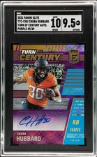 2021 Panini Elite Chuba Hubbard /49 SGC 9.5 Rookie RC