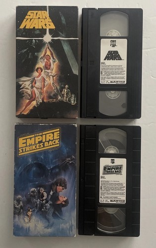 Star Wars CBS Fox VHS Bundle Star Wars and Empire Strikes Back - Picture 4 of 4
