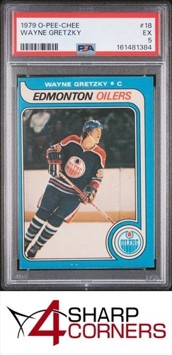 1979 O-PEE-CHEE #18 WAYNE GRETZKY RC OILERS HOF PSA 5