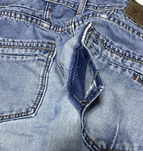 Diesel Industry Jeans Men’s 32x32 Light Wash Straight Leg Faded Y2K Distressed - Picture 10 of 14