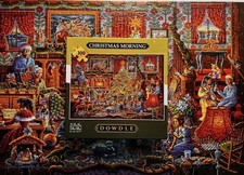 CHRISTMAS MORNING 300 PIECE PUZZLE - SIZE 21.25" X 15" - COMPLETE