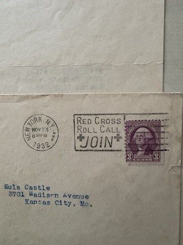 Bing Crosby Autograph Letter 1932 to Fan Envelope Full Signature Mississippi Mud - Picture 6 of 6