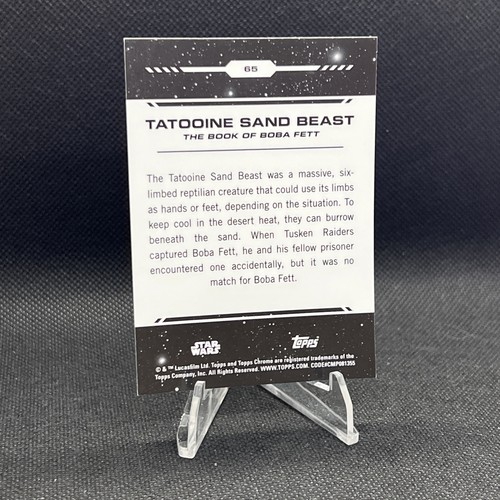 2024 Topps Chrome Star Wars Tatooine Sand Beast Karte #65 - Bild 2 von 2