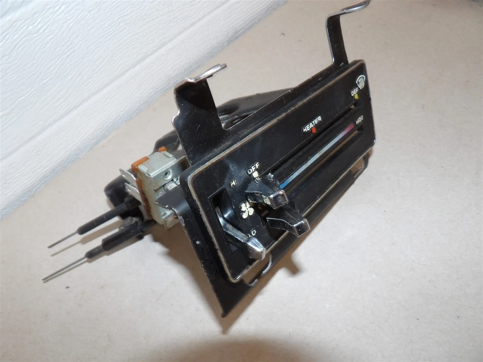 Chevy Monza 1976-1979 calentador descongelador ventilación aire control palanca deslizante panel sin aire acondicionado Foto 2 de 4