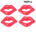 100 stücke DIY Kleidung Accessoire Rote Lippen Form Handy Case Aufkleber
