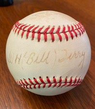Bill Terry Signed Ball JSA Letter - HOF - Giamatti Baseball