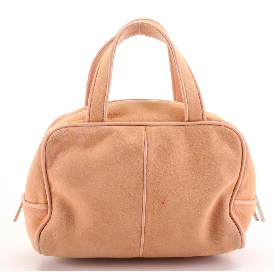 Замшевая сумка Loewe с верхней ручкой — желтовато-коричневая - Изображение 3 из 4