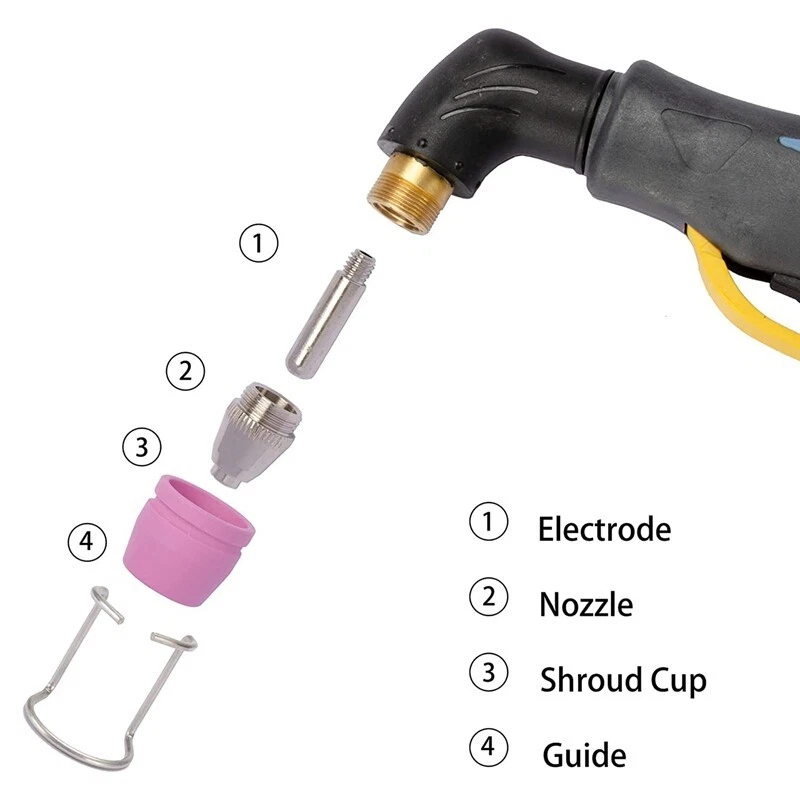 AG60 SG-55 WSD-60 Plasma Cutter Cutting Torch Tip Nozzles Consumables Kit UK - Image 2 of 4