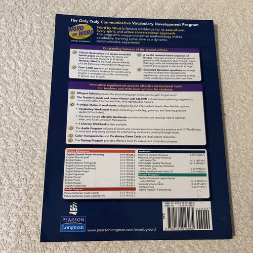 Word by Word Picture Dictionary English/Spanish Edition (2006 Trade Paperback) - Imagen 2 de 2