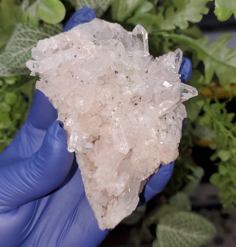 Colombian Pink Lemurian Quartz Crystal Cluster Rare Mineral Specimen 224g - Picture 8 of 24