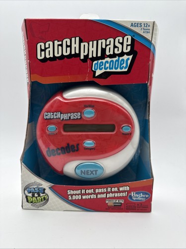 Hasbro Gaming Electronic Catch Phrase Decades Party Game - New Sealed