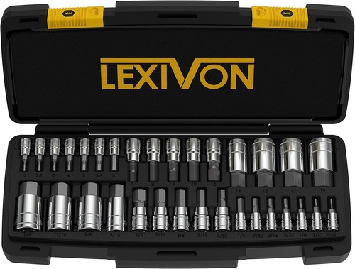 Durable 32-Piece Hex Bit Socket Set with Chrome Plated Finish & Storage Case - Bild 3 von 9