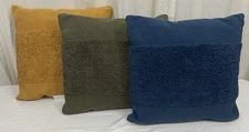 Set of 3 Project 62 Throw Pillows 18"x18" Textured Square Accent Tufted Cushions
