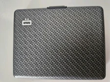 ÖGON -DESIGNS- Aluminum card holder, RFID Protection against fraud. EUC 