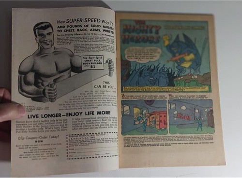 MIGHTY HEROES #2 APRILE 1967 DELL COMICS CBS SABATO MATTINA CARTONE ANIMATO F/VF 7.0 - Foto 7 di 8