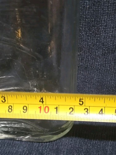Vintage Old Mr. Boston Whiskey Bottle Clear 10" High/5"Wide L - Picture 7 of 8