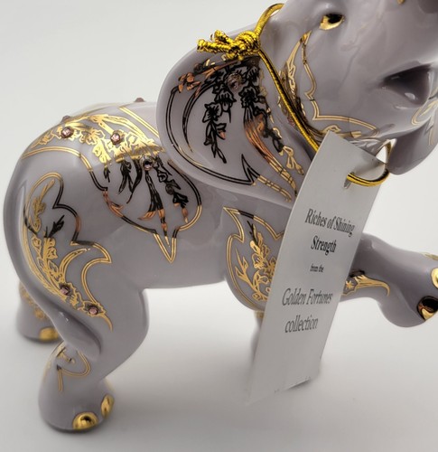 Elefante in porcellana Bradford Exchange Riches Of Shining Strength di Blake Jensen - Foto 10 di 11