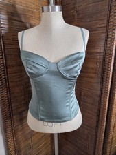 Aritzia Wilfred Dazzle Corset Top Sage Green Size 6
