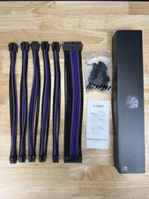 Asiahorse 6 kit 16AWG cable Extensions - Black Purple Grey