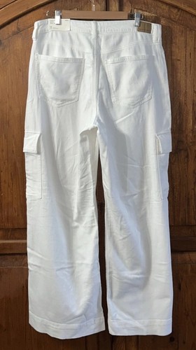 NWT Women’s American Eagle Super High Rise Baggy Wide Leg Cargo Jeans Sz 16 - Picture 3 of 8