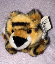 MJC Purr-fection Plush Timmy Tiger Ball Mini Stuffed Toy 5” 1997 Cushy Critter